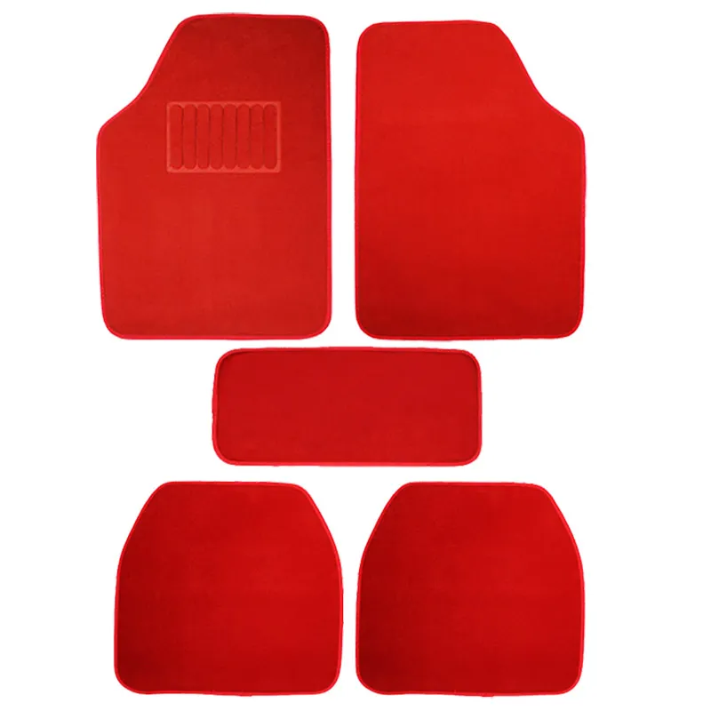 FERAL Dywaniki Luxury Welurowe 5Szt Czerwone