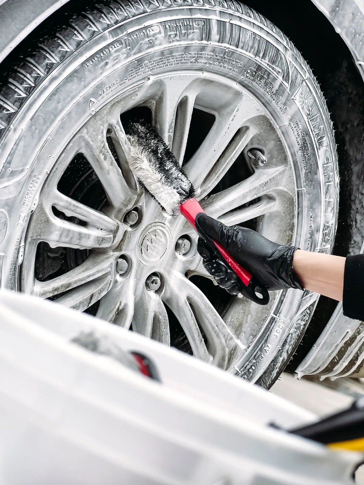 MAXSHINE Szczotka Do Felg Pp Hair 30X7.5cm RedBla