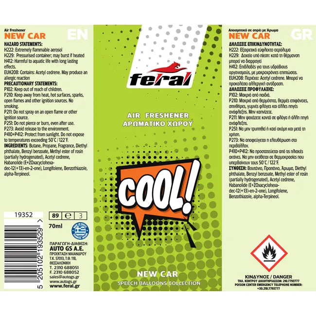FERAL Zapach Freshener Spray Cool 70ml 