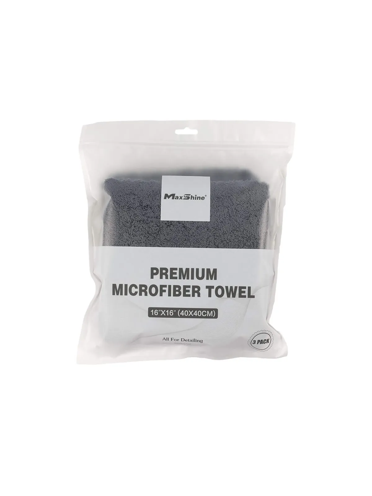 MAXSHINE Ręcznik Us.Wosku 600G 40X60cm Gra 3-Pack