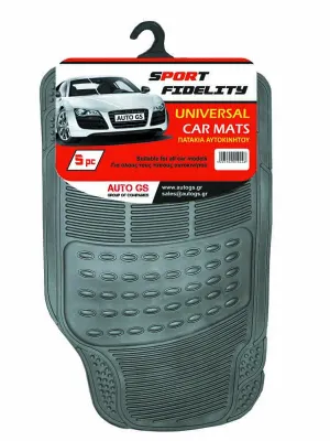 FERAL Dywaniki Sport Fidelity Gumowe 5Szt Szare