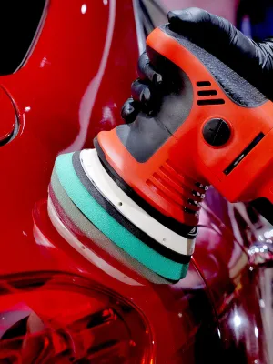 MAXSHINE Pad Pol.+Guma Low Profile Green 125Mm