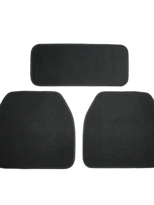 FERAL Dywaniki Luxury Welurowe 5Szt Czarne