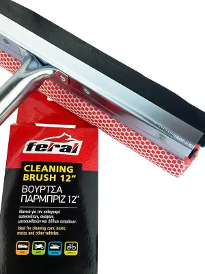 FERAL Szczotka Do Mycia Szyb Kij Czerwony
