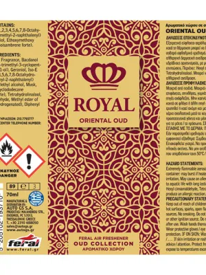 FERAL Zapach Spray Royal Collection Oriental 70ml 