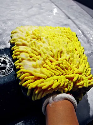 MAXSHINE Rękaw. Do Mycia Chenille Microf. YelGre