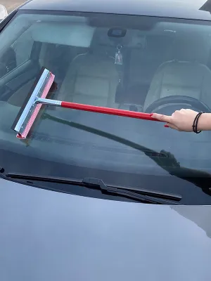 FERAL Szczotka Do Mycia Szyb Kij Czerwony