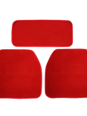 FERAL Dywaniki Luxury Welurowe 5Szt Czerwone
