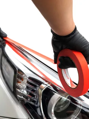 MAXSHINE Taśma Maskująca 18Mm X 50M Red 