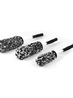 MAXSHINE Szczotka Do Kół Mikrofibra 3 Szt. Bla&Whi