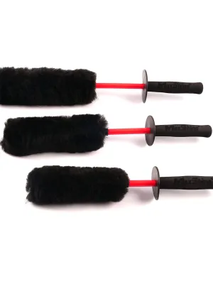 MAXSHINE Szczotki Do Kół Welna Owcza Bla 3-Pack