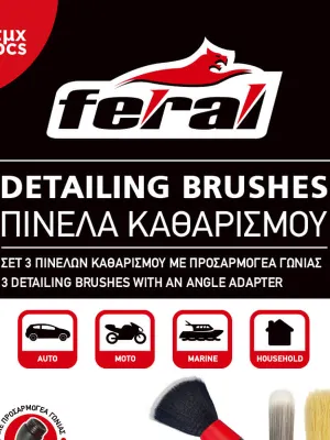 FERAL Szczotki Z Regulacją 3 Szt.