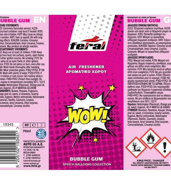 Produkt FERAL Zapach Freshener Spray Wow 70ml  Zdjęcie