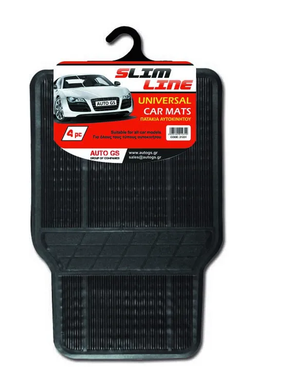 Produkt FERAL Dywaniki Slim Line 4Szt Gumowe Czarne Zdjęcie