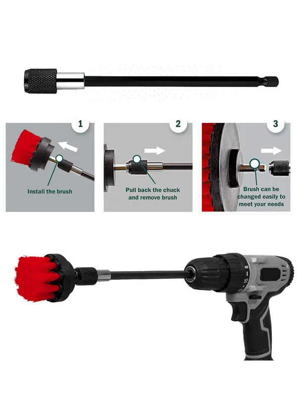 Produkt MAXSHINE Przedłużka Do Szczotki Na Wiertarkę Bla Zdjęcie