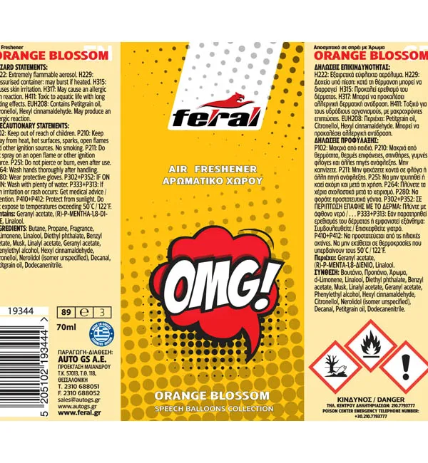 Produkt FERAL Zapach Freshener Spray Omg 70ml  Zdjęcie