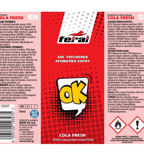 Produkt FERAL Zapach Freshener Spray Ok 70ml  Zdjęcie