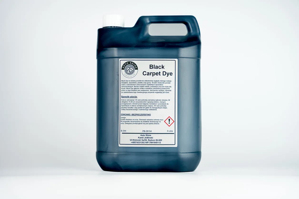 AUTO SHINE Black carpet dye czarna do dywaników 5l