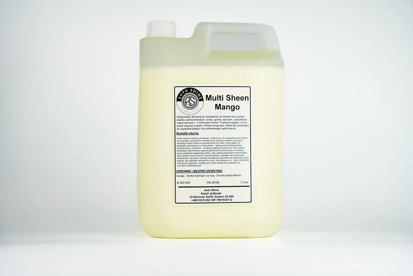 AUTO SHINE Multi sheen mango dressing do plast. 5l