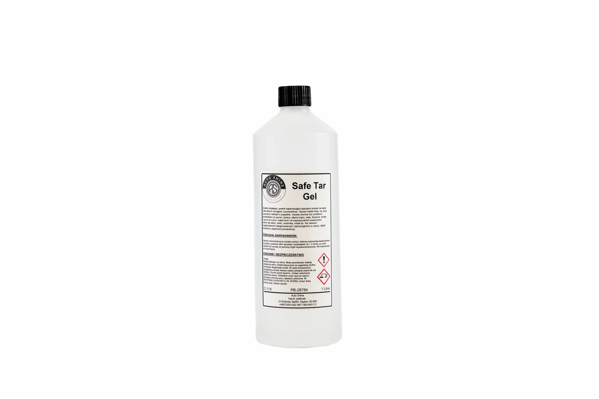 AUTO SHINE Safe tar gel do usuw. kleju i smoły 1l
