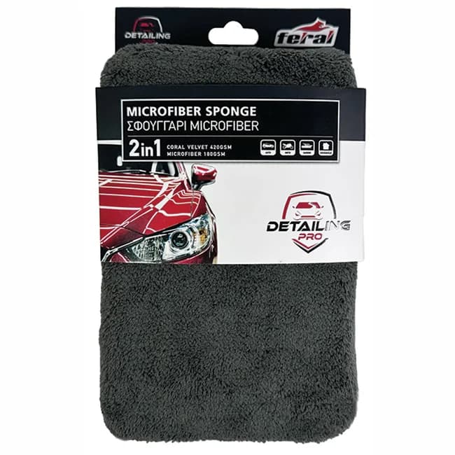 FERAL Gąbka mikrofibra detailing pro