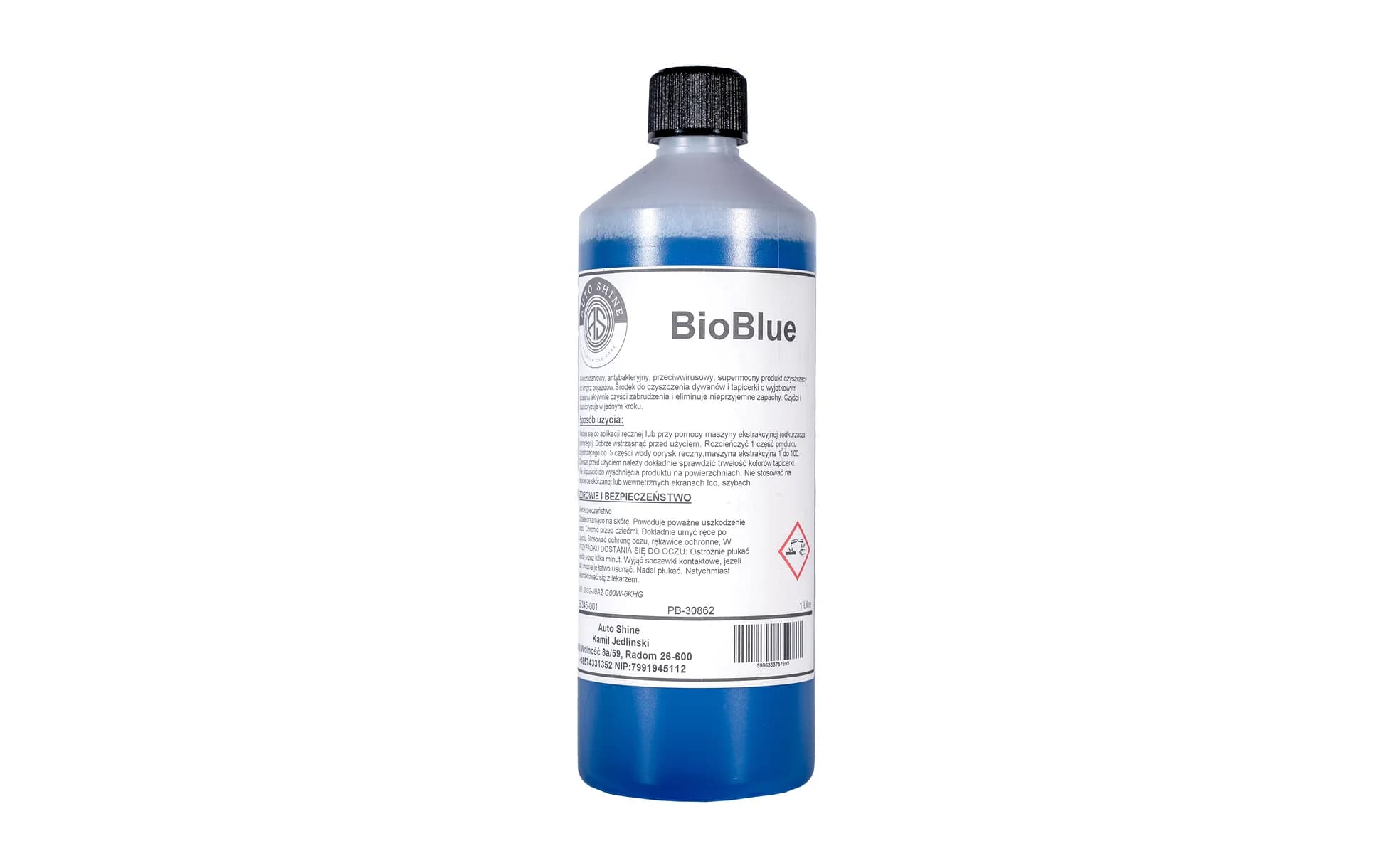 AUTO SHINE Bio-blue biobójczy do tapicerki 1l