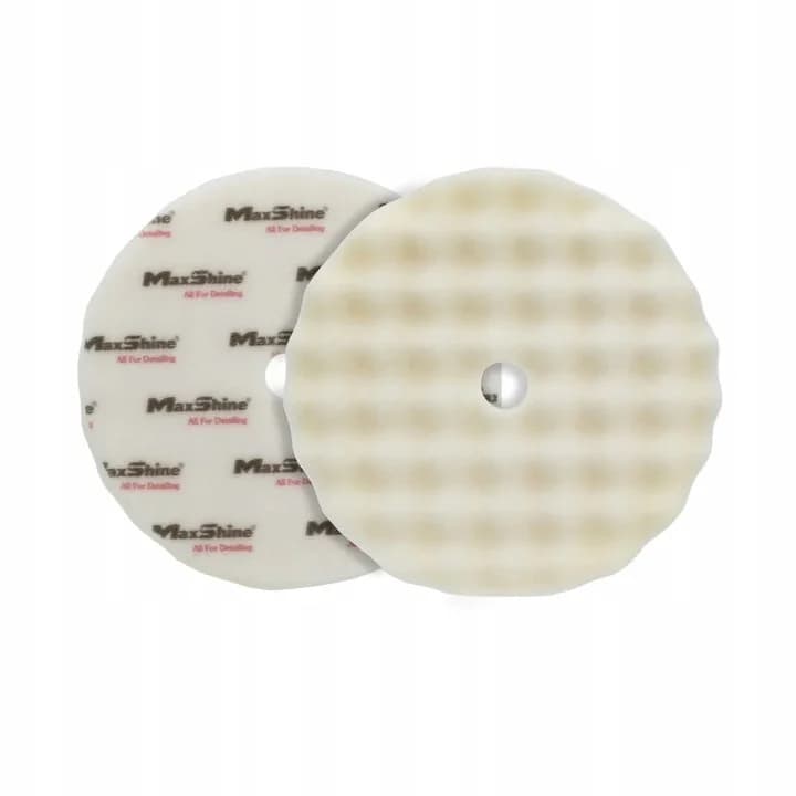 MAXSHINE Pad do polerowania piankowy wave white finishing biały
