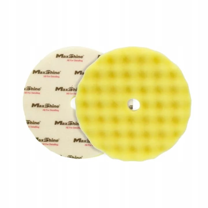 MAXSHINE Pad do polerowania piankowy wave yellow polishing żółty
