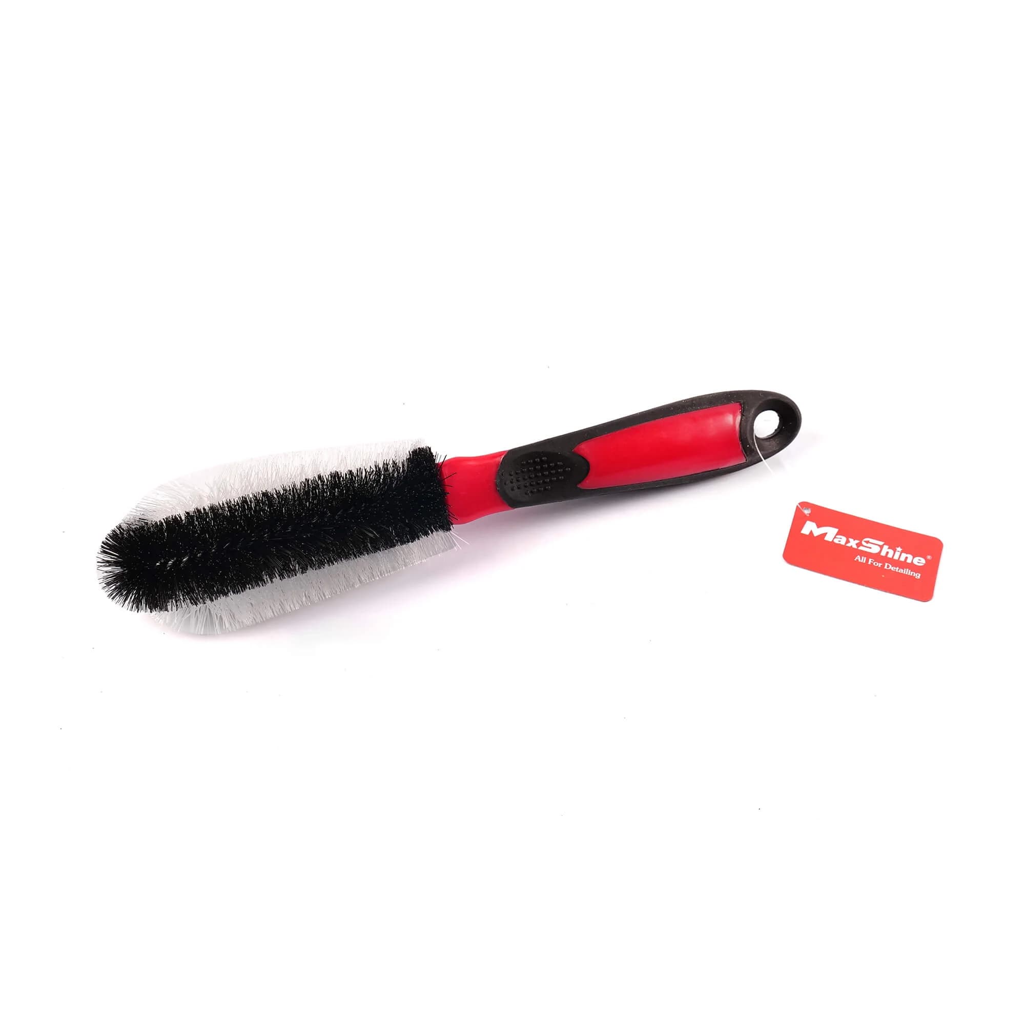 MAXSHINE Szczotka do opon/felg pp hair 30x7.5cm czerwony/czarny