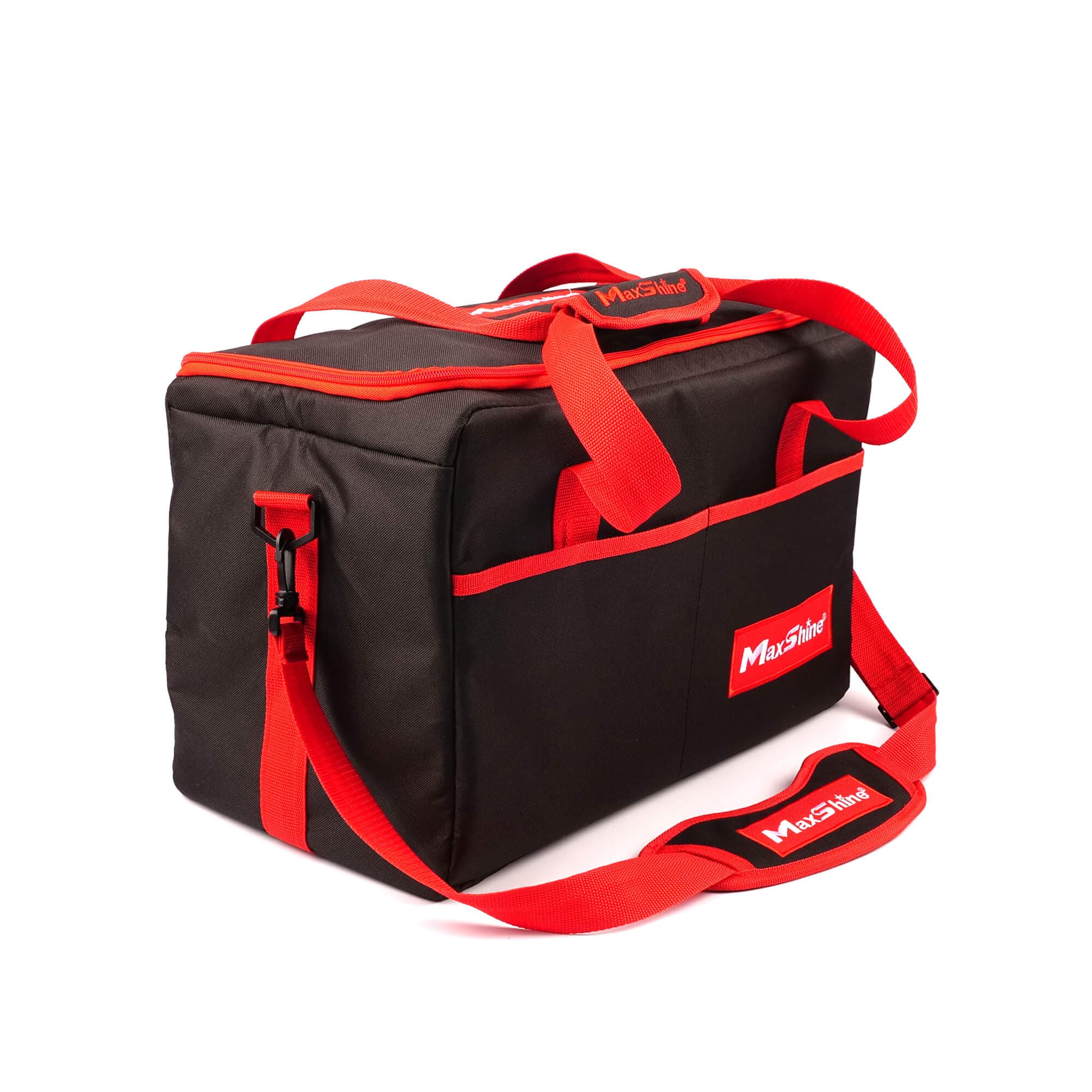 MAXSHINE Torba narzędziowa oxford 600d 45x25x30cm czarny/czerwony