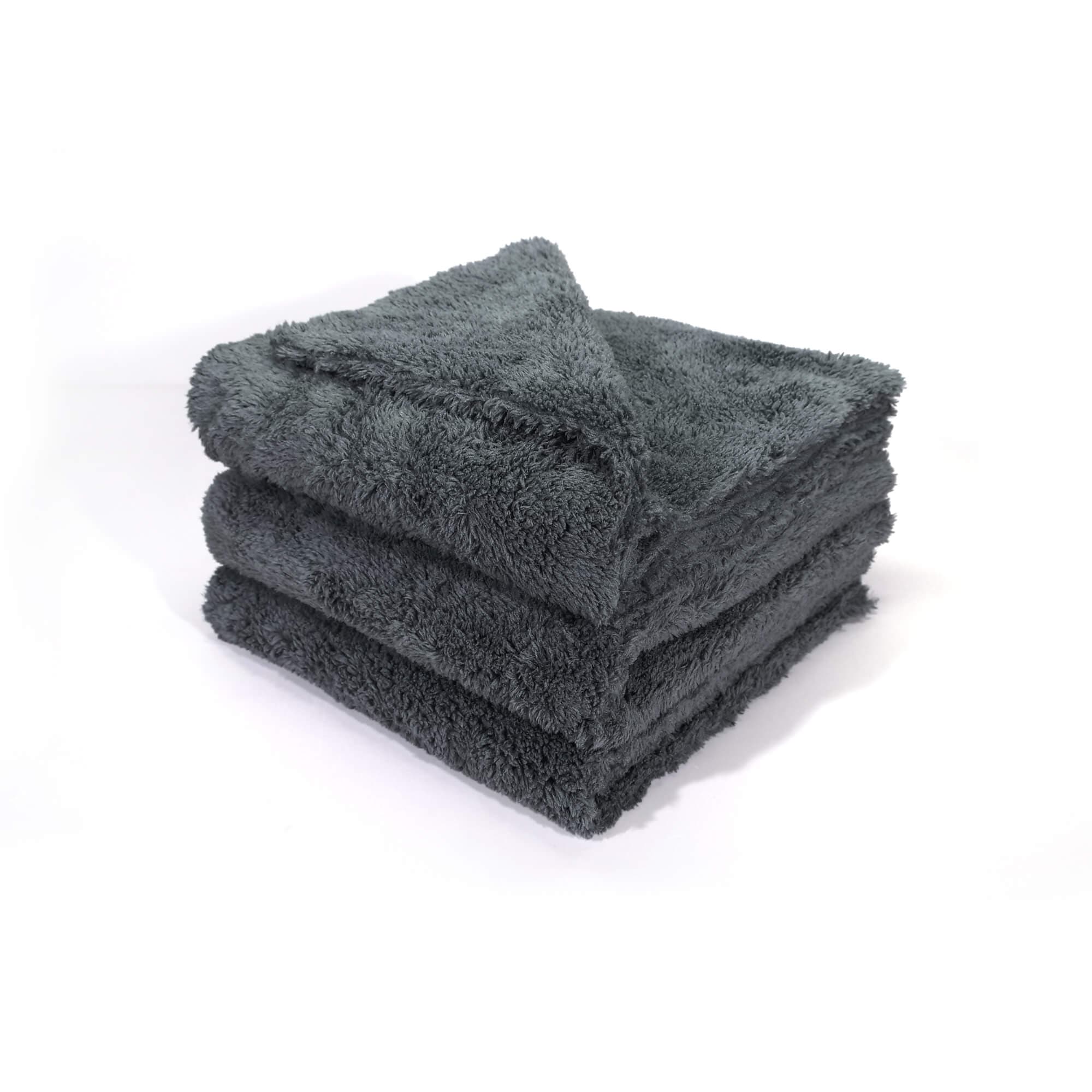 MAXSHINE Ręcznik polishing crazy do usuwania wosku 600g 40x40 szary 3-pack