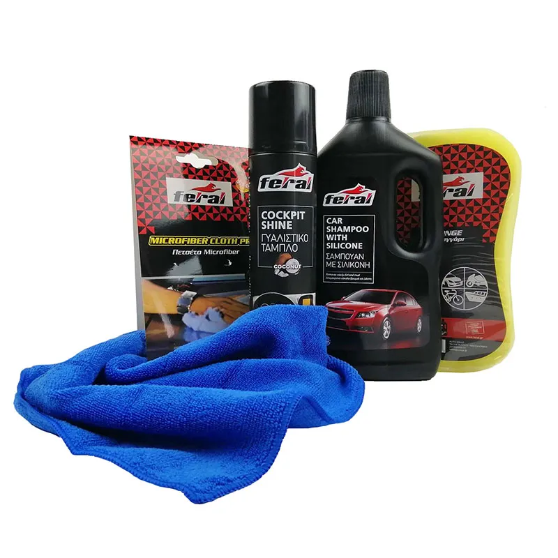 FERAL Zestaw Do Mycia Moto 5 Szt.